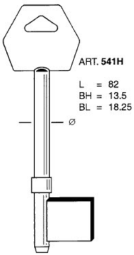 Afbeelding van LIPS borstsleutel art. 541H (5mm)