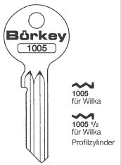 Afbeelding van Borkey 1006K Cilindersleutel voor L+F VV,BR.BL