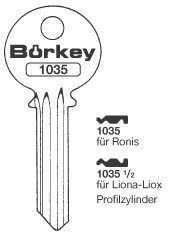 Afbeelding van Borkey 1035 Cilindersleutel voor RONIS