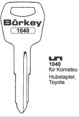 Afbeelding van Borkey 1040 Cilindersleutel voor TOYOTA