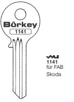 Afbeelding van Borkey 1141 Cilindersleutel voor FAB SKODA