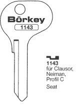 Afbeelding van Borkey 1143 Cilindersleutel voor CLAUSOR C