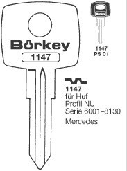Afbeelding van Borkey 1147 Cilindersleutel voor HUF NU MERC.