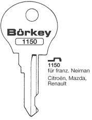 Afbeelding van Borkey 1150 Cilindersleutel voor  FR.NEIM. REN.