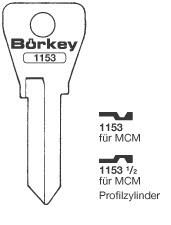 Afbeelding van Borkey 1153½ Cilindersleutel voor MCM