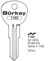 Afbeelding van Borkey 1160 Cilindersleutel voor ASSA KA