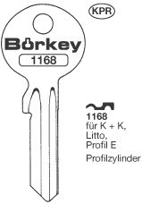 Afbeelding van Borkey 1168 Cilindersleutel voor LITTO E