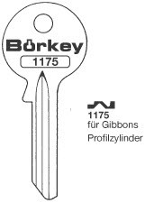 Afbeelding van Borkey 1175 Cilindersleutel voor GIBBONS