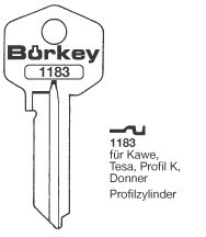 Afbeelding van Borkey 1183 Cilindersleutel voor DONNER D