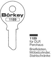 Afbeelding van Borkey 1189 Cilindersleutel voor DLP MOEB.CilindersleutelL