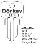 Afbeelding van Borkey 1214 Cilindersleutel voor LOCKWOOD R