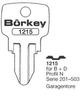 Afbeelding van Borkey 1215 Cilindersleutel voor LOCKWOOD N