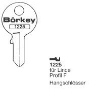 Afbeelding van Borkey 1225 Cilindersleutel voor LINCE