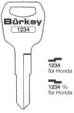Afbeelding van Borkey 1234½ Cilindersleutel voor HONDA