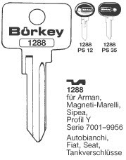 Afbeelding van Borkey 1288 Cilindersleutel voor MAGN.MARELLI