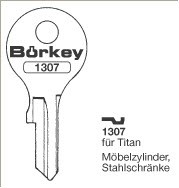 Afbeelding van Borkey 1307 Cilindersleutel voor TITAN