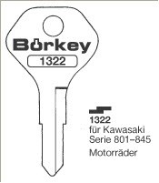 Afbeelding van Borkey 1322 Cilindersleutel voor KAWASAKI