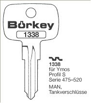 Afbeelding van Borkey 1338 Cilindersleutel voor M.A.N.,PR. S