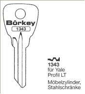 Afbeelding van Borkey 1343 Cilindersleutel voor YALE LT