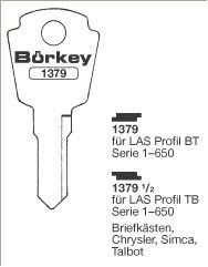 Afbeelding van Borkey 1379½ Cilindersleutel voor LAS, PROF. BT