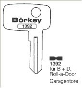 Afbeelding van Borkey 1392 Cilindersleutel voor B+D