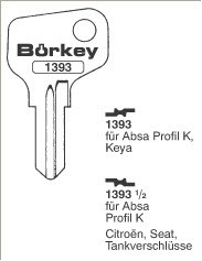 Afbeelding van Borkey 1393½ Cilindersleutel voor ASSA