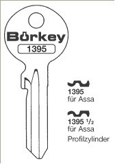 Afbeelding van Borkey 1395½ Cilindersleutel voor ASSA STENMAN
