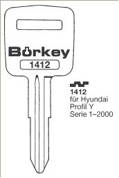 Afbeelding van Borkey 1412 Cilindersleutel voor STELLA,PROF.Y