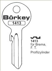 Afbeelding van Borkey 1413 Cilindersleutel voor F.T.