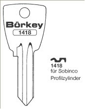 Afbeelding van Borkey 1418 Cilindersleutel voor SOBINCO