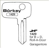 Afbeelding van Borkey 1429 Cilindersleutel voor  B + D