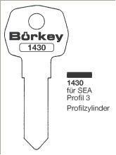 Afbeelding van Borkey 1430 Cilindersleutel voor SEA  NS