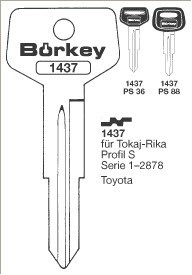 Afbeelding van Borkey 1437 Cilindersleutel voor TOYOTA,PR. S