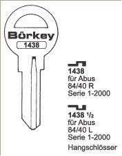 Afbeelding van Borkey 1438½ Cilindersleutel voor ABUS