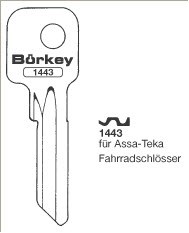 Afbeelding van Borkey 1443 Cilindersleutel voor ASSA TEKA
