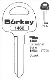 Afbeelding van Borkey 1460 Cilindersleutel voor SUZUKI