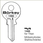 Afbeelding van Borkey 1466 Cilindersleutel voor TITAN