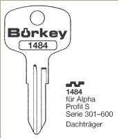 Afbeelding van Borkey 1484 Cilindersleutel. voor ALPHA S