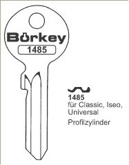 Afbeelding van Borkey 1485 Cilindersleutel voor ISEO