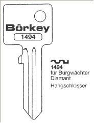 Afbeelding van Borkey 1494 Cilindersleutel voor BURG VORH.SCH