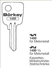 Afbeelding van Borkey 1499½ Cilindersleutel voor MELSMETALL
