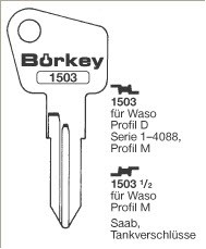 Afbeelding van Borkey 1503½ Cilindersleutel voor WASO, PROF. M