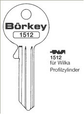 Afbeelding van Borkey 1512 Cilindersleutel voor WILKA