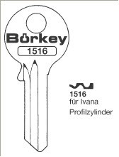 Afbeelding van Borkey 1516 Cilindersleutel voor IVANA
