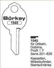 Afbeelding van Borkey 1545 Cilindersleutel voor DÖBELN 1 Y