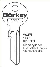Afbeelding van Borkey 1557 Cilindersleutel voor ANKER MÖBELZ.