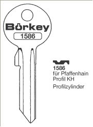 Afbeelding van Borkey 1586 Cilindersleutel voor PAFFENH., KH