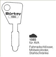 Afbeelding van Borkey 1593 Cilindersleutel voor AVA