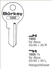 Afbeelding van Borkey 1605½ Cilindersleutel voor ABUS