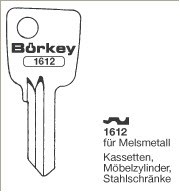 Afbeelding van Borkey 1612 Cilindersleutel voor MELSMETALL